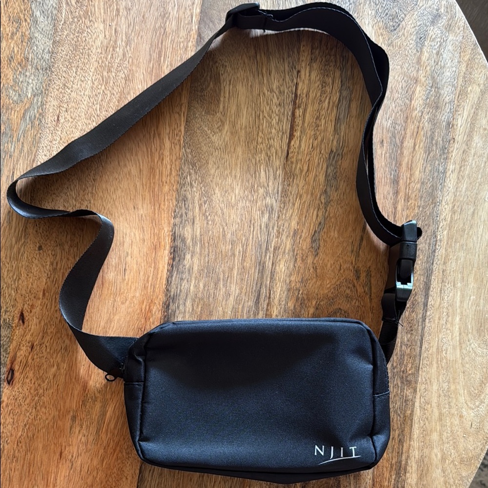 Black NJIT Crossbody Bag